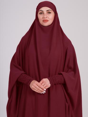 Maroon Jilbab With Skirt And Niqab 