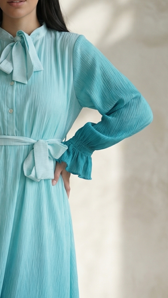 Modest Kurti with DoubleShade Design