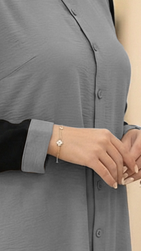 Wholesale Brown and Black CEY Kurti with Show Buttons on the Front