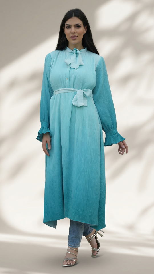Modest Kurti with DoubleShade Design