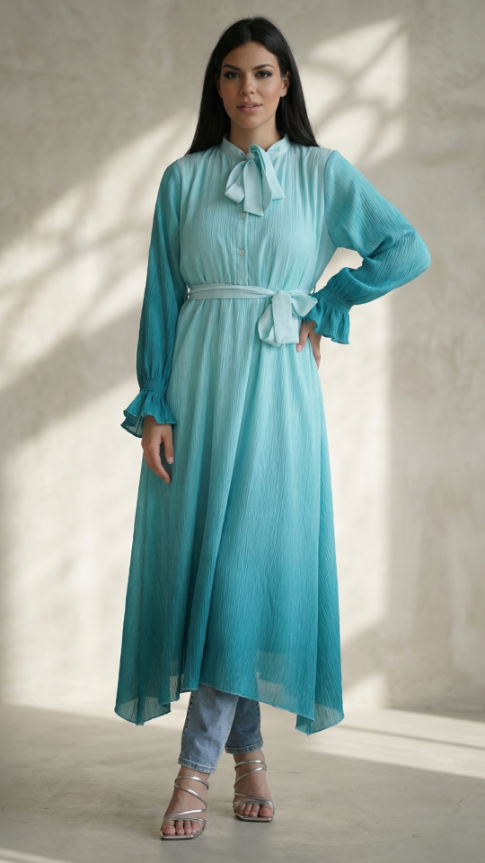 Modest Kurti with DoubleShade Design