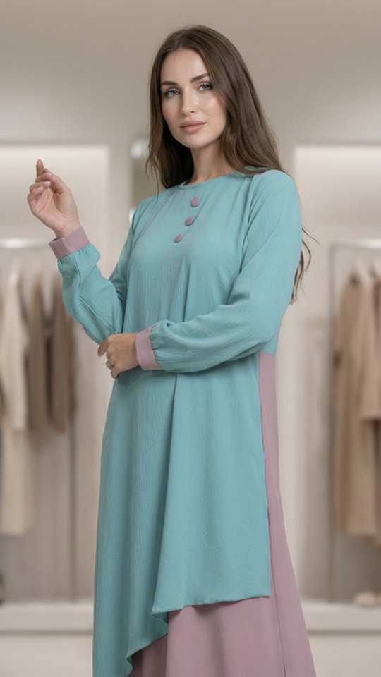 Stylish Marhaba Layered Stylish Abaya 