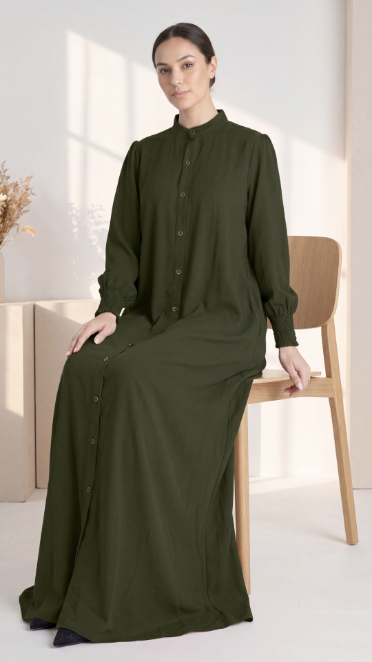 Wholesale Olive Magnificent Nayla Abaya