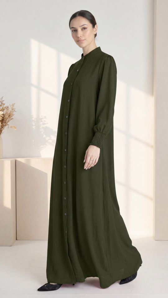 Wholesale Olive Magnificent Nayla Abaya