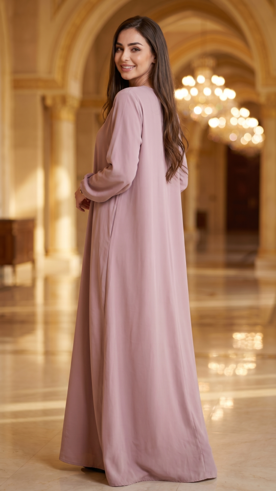 Abaya in Blush Pink