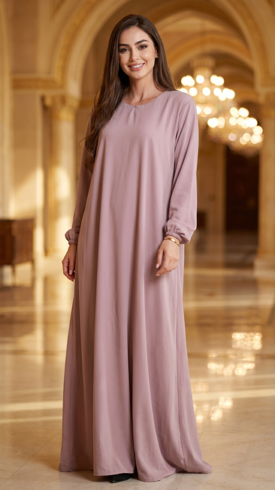 Abaya in Blush Pink