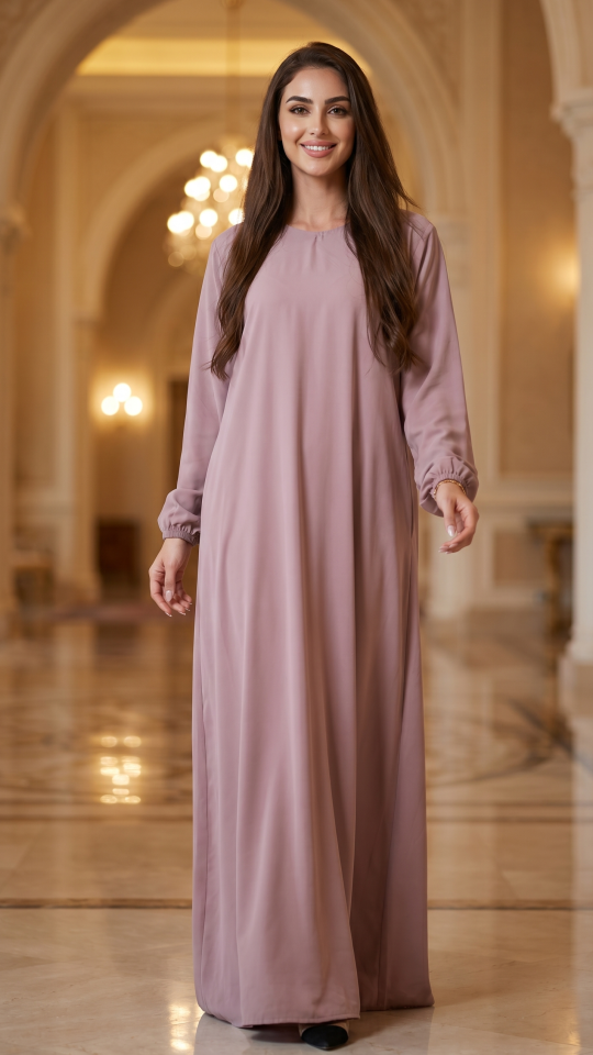 Abaya in Blush Pink
