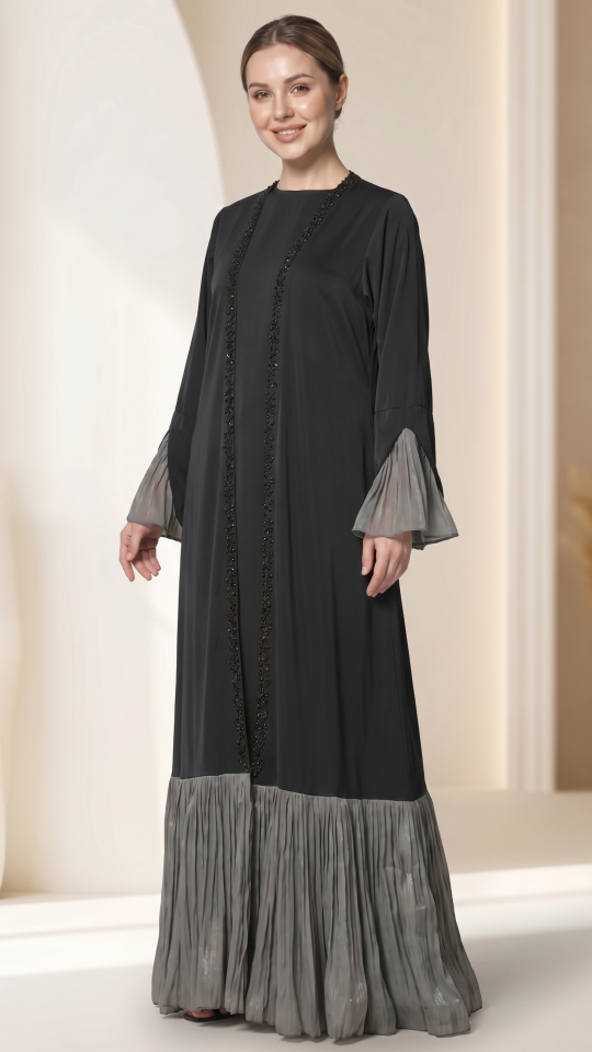 Bulk Graceful Shrug Abaya with Beautiful Handcrafted Design