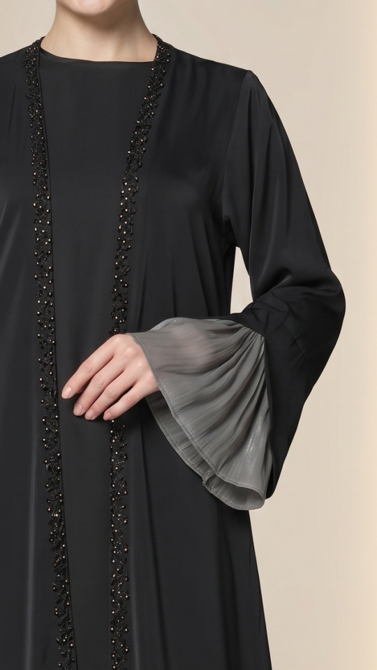 Bulk Graceful Shrug Abaya with Beautiful Handcrafted Design