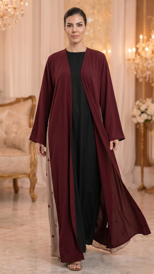 Bulk Graceful Shrug Abaya with Leaf Design