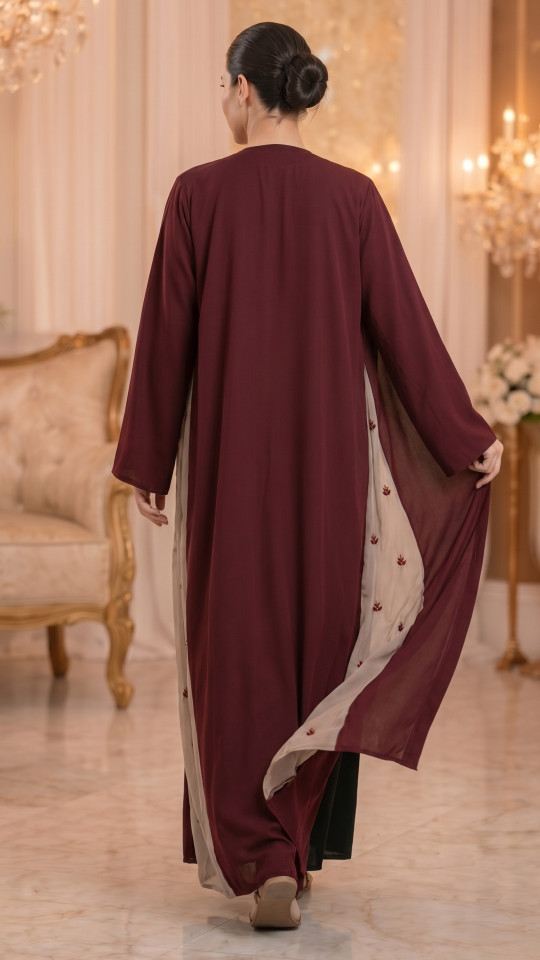 Bulk Graceful Shrug Abaya with Leaf Design