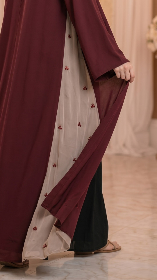 Bulk Graceful Shrug Abaya with Leaf Design