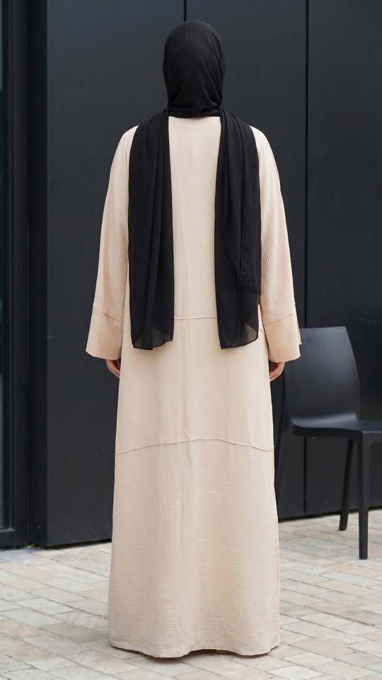 Wholesale CEY Modest Dress With a Shrug In Cream