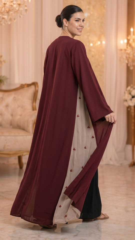 Bulk Graceful Shrug Abaya with Leaf Design