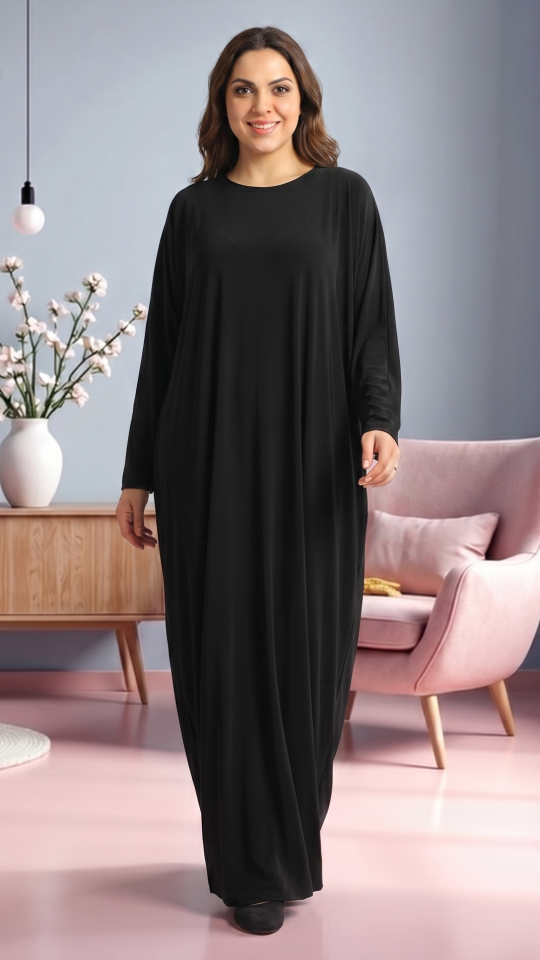 Wholesale Floral Printed Jilbab With Inner Dress And Attached Niqab