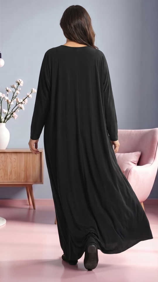 Wholesale Floral Printed Jilbab With Inner Dress And Attached Niqab