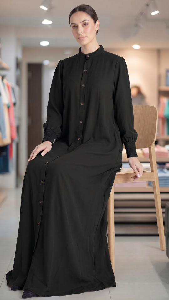 Wholesale Black Magnificent Nayla Abaya 