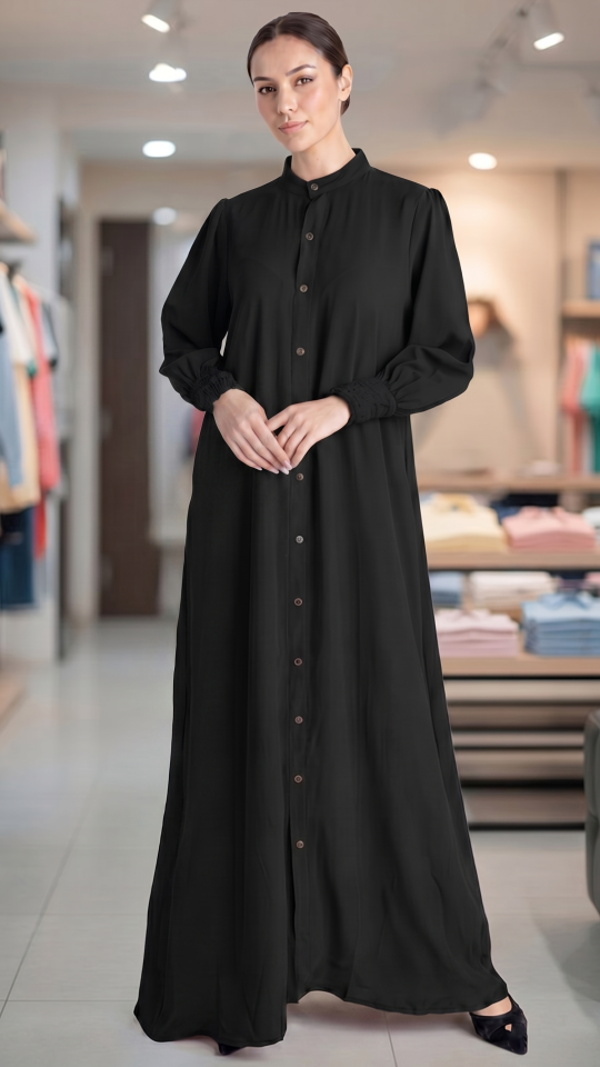 Wholesale Black Magnificent Nayla Abaya 