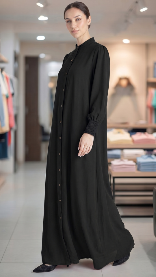 Wholesale Black Magnificent Nayla Abaya 