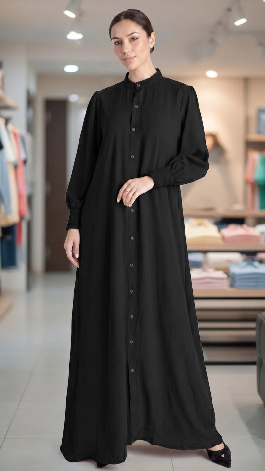 Wholesale Black Magnificent Nayla Abaya 