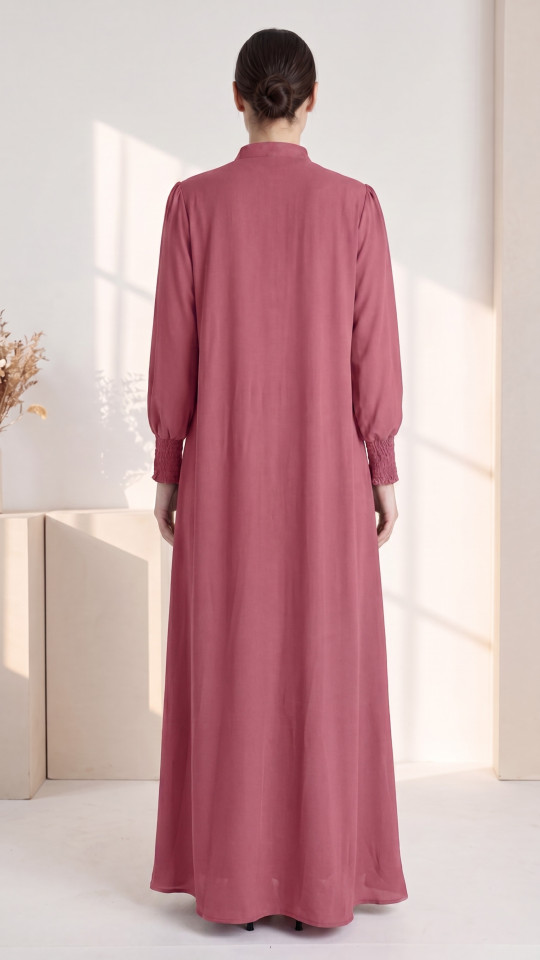 Magnificent Nayla Abaya in Puce Pink
