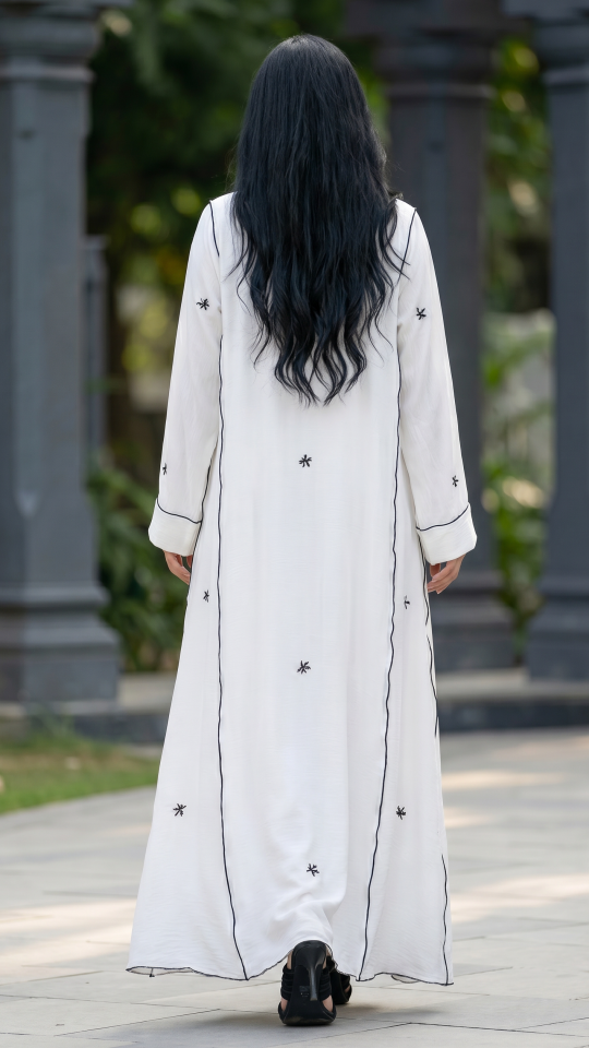 Bulk Floral Embroidered Shrug Abaya