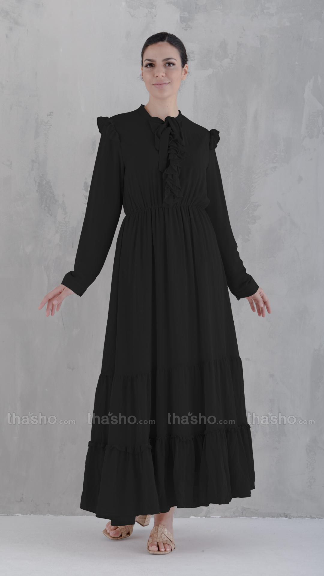Modest Dress in Black 