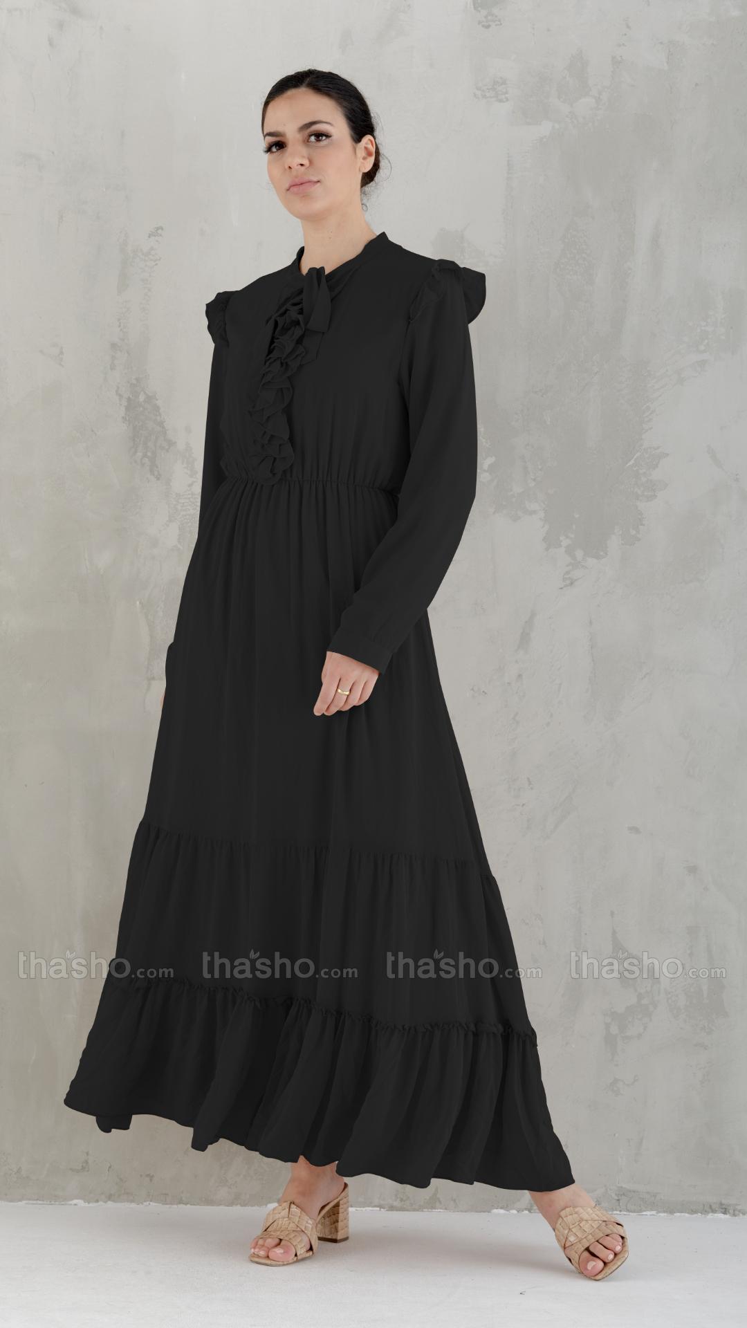 Modest Dress in Black 